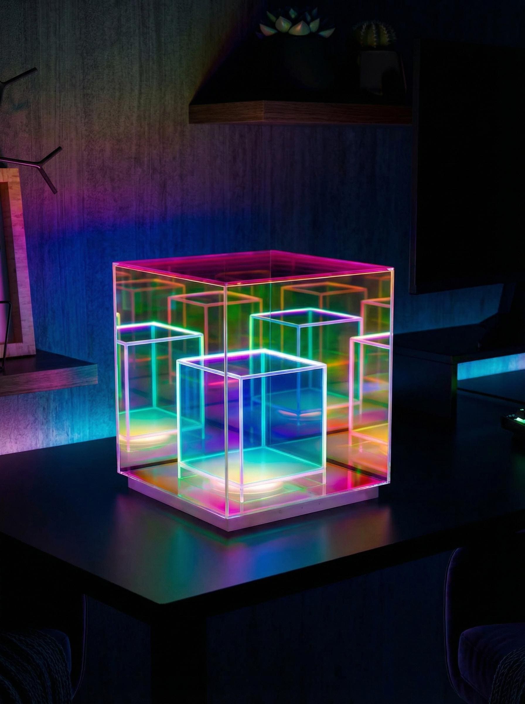 Infinity mirror table - Etsy 日本