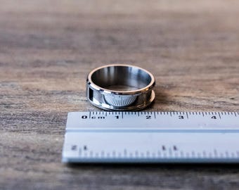 Rosshaar Schmuck Ring Edelstahl Gr. 16,5-20