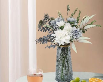 Faux Flowers in Vase Table Centerpiece Dining Decor