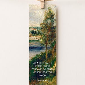 Psalm 42,1 Christian Bookmark | Christliches Present | As a Deer Pants for Water | Bible Verse Gift | Bible Verse Bookmark | Scripture Gift