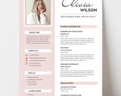 Modern Resume Template with Photo - Editable CV for Canva & Word, Professional Layout, Instant Download