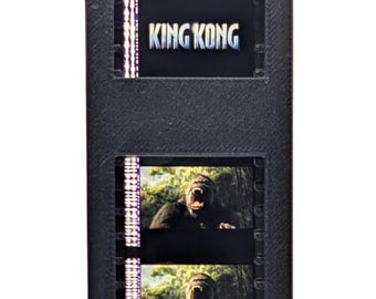 King Kong (2005) - "Skull Island Roar" - Authentic 35mm Film Cell - 3D Printed Display
