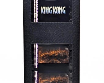 King Kong (2005) - "Kong's Gaze" Close Up - Authentic 35mm Film Cell - 3D Printed Display