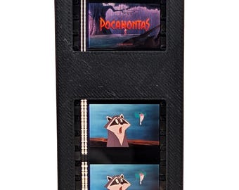 Pocahontas (1995) - "Meeko & Flit" Reaction - Authentic 35mm Film Cell - 3D Printed Display