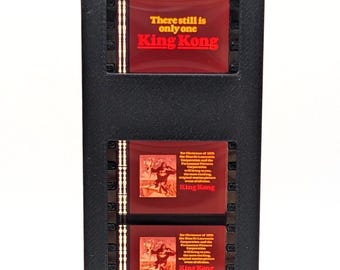 King Kong (1976) - "World Trade Center Promo Cell" - Authentic 35mm Film Cell - Vintage Handcrafted Memorabilia