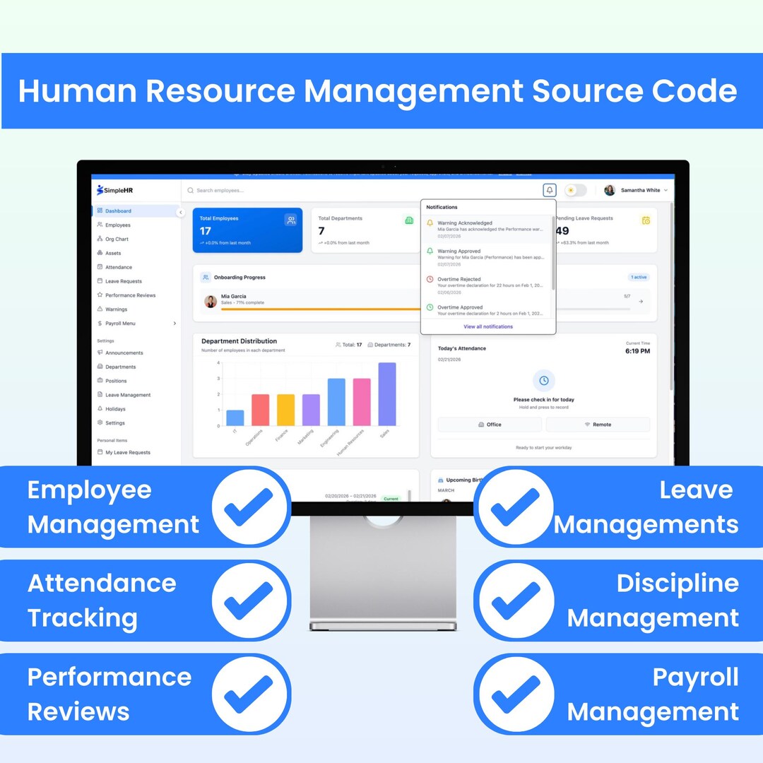 Simplehr Source Code: HR Management System, Next.js, Payroll ...
