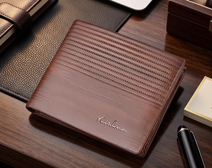 Fashion Solid Color Men's Short PU Leather Wallet Soft Multifunctional Wallet with Credit Card Clip Slim Card Holder