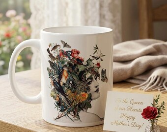 Personalized Victorian Lady Mug | Custom Mother's Day Gift for Mom (11oz or 15oz)