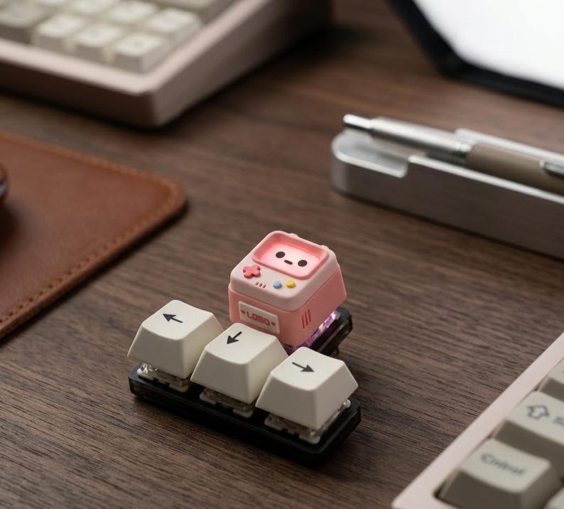 Retro Arcade Machine Artisan Keycap, Cute Kawaii Custom Keycap for ...