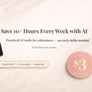 AI Teacher Bundle | ChatGpt Ebook + 20 AI Prompts + 30 Day Checklist | Lesson Plan_AI Guide | Teacher Toolkit PDF