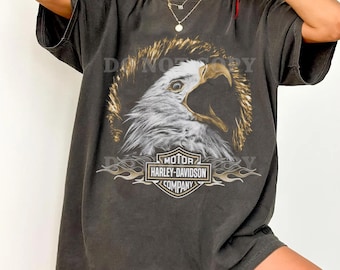 Koszulka z orłem Harley-Davidson Comfort Colors