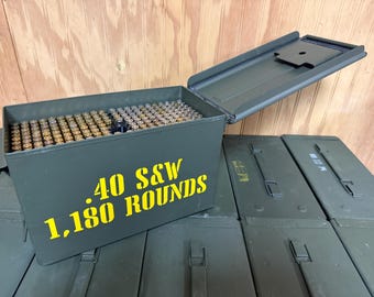 3D Printed 40 S&W Ammo Storage Trays with M2A2 Can (1,180 Rounds) (Ammo NOT included)
