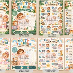 Kit de atividades para o desfralde: tabela de recompensas, rastreador de progresso, etapas visuais e certificado de comemoração (download digital)