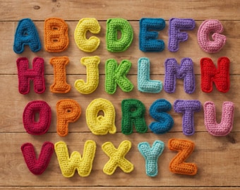 Amigurumi Crochet Alphabet Pattern | A-Z Plush Tutorial PDF File