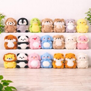24 Mini Animals Crochet Pattern: Amigurumi Bundle Digital Download image 3