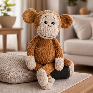 Amigurumi Virkat Apmönster | Sött Gosedjur | Digital Nedladdning