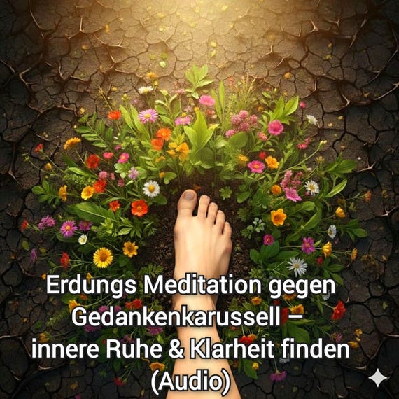 Erdungs Meditation gegen Gedankenkarussell – innere Ruhe finden & Overthinking stoppen (Audio Download)