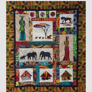 Not Ai African Windows Wall Quilt Pattern