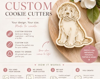 Custom 3D Printed Cookie Cutter | Your Design, Your Size, Made to Order