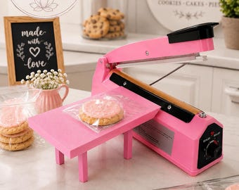 Bag Sealer Table for Heat Sealers | Bakery Packaging Stand, Cookie Treat Packaging Helper