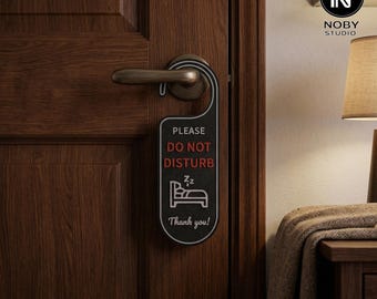 3D Printed Do Not Disturb Door Hanger – Privacy Sign for Night Shift Workers