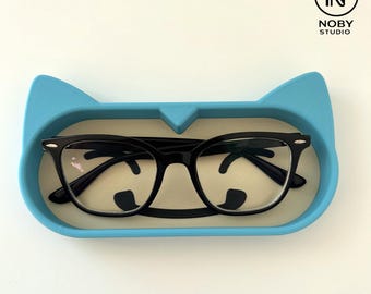 Sleepy Monster Glasses Holder Tray – Kawaii Desk Organizer Accessory Dock - 3D Printed