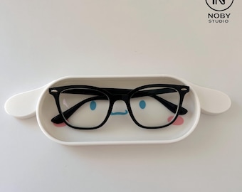 Cloud Puppy Glasses Holder – 3D Printed Desk Organizer, Kawaii Accessory Tray