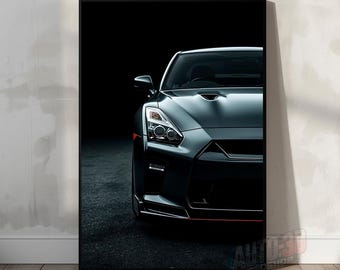 Póster del Nissan GTR R35, Arte mural del Nissan GTR R35, Póster de coche, Impresión automotriz, Regalo del Nissan GTR R35, Arte mural imprimible, Arte del Nissan GTR R35