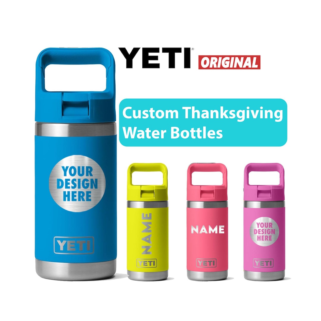 Custom 12oz YETI Rambler 2.0 Water Bottles, Laser Engraved Stainless ...
