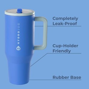 Personalized 32oz HydroJug Traveler Tumbler with Flip Straw & Handle, Laser Engraved Stainless Steel Leak-Proof, Fits in Cup Holder