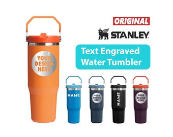 Bicchiere termico Stanley IceFlow Flip Straw da 30 oz personalizzato, tazza da viaggio in acciaio inossidabile con incisione laser personalizzata, regalo per fidanzato, regalo di laurea