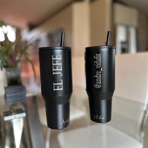 Personalized 32oz HydroJug Traveler Tumbler with Flip Straw & Handle, Laser Engraved Stainless Steel Leak-Proof, Fits in Cup Holder