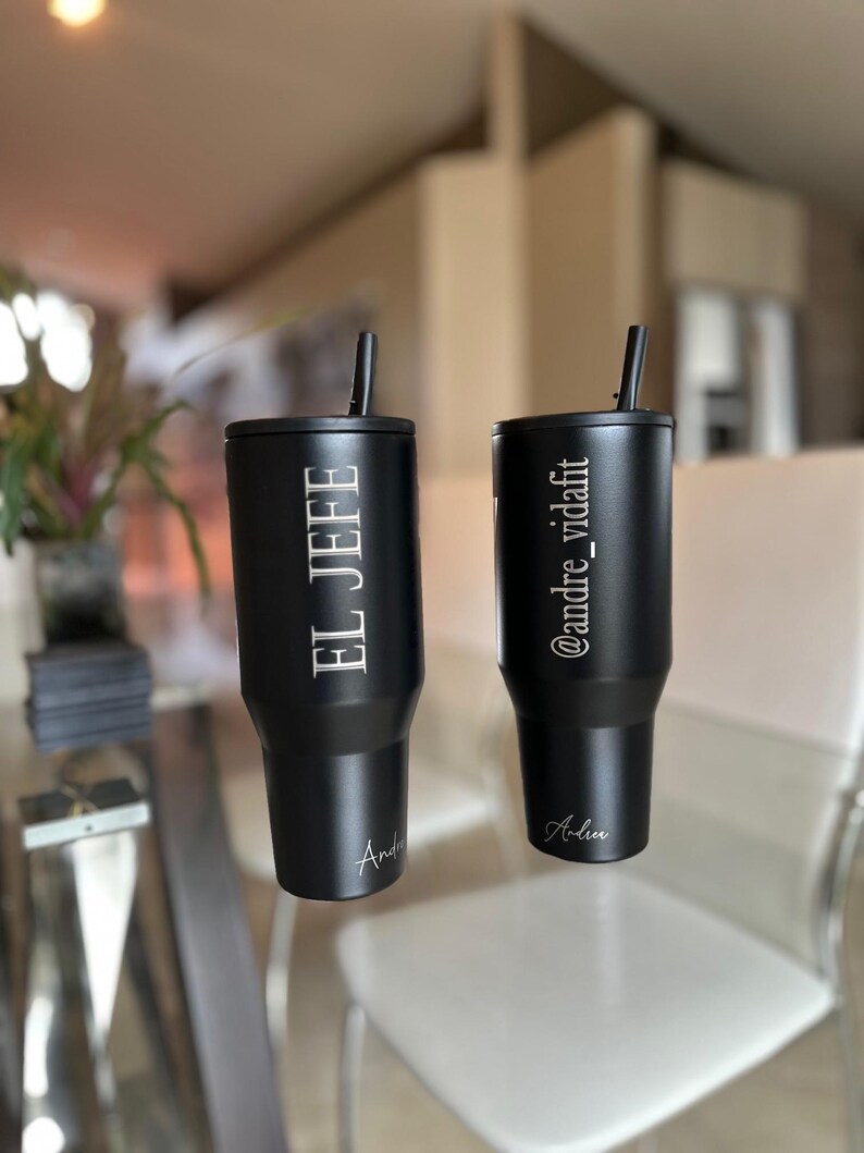 Personalized 32oz HydroJug Traveler Tumbler with Flip Straw & Handle, Laser Engraved Stainless Steel Leak-Proof, Fits in Cup Holder