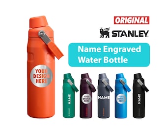 Borraccia Stanley IceFlow Fast Flow da 1 litro personalizzata, in acciaio inossidabile con incisione laser e tappo con beccuccio angolato, leggera e a prova di perdite.
