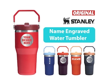 Bicchiere termico Stanley IceFlow Flip Straw da 20 once personalizzato, tazza da viaggio in acciaio inossidabile con incisione laser personalizzata, regalo per nipote, regalo di compleanno per figlio