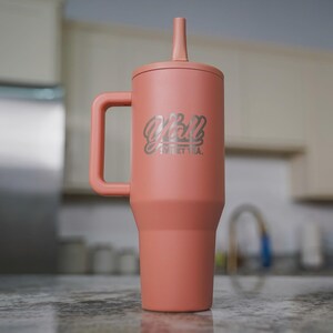 Personalized 32oz HydroJug Traveler Tumbler with Flip Straw & Handle, Laser Engraved Stainless Steel Leak-Proof, Fits in Cup Holder