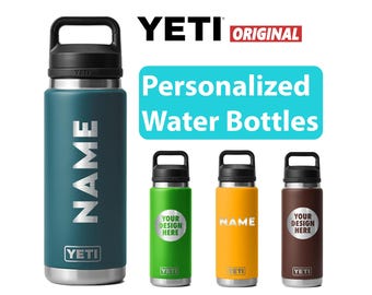 Borracce YETI Rambler personalizzate da 26 once con tappo Chug, borraccia isolata sottovuoto con incisione laser, borraccia con testo personalizzato, regalo di Halloween