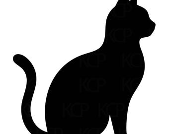 gato preto svg png, silhueta de gato svg, silhueta de gato, silhueta de gato png, silhuetas de gatos, arquivos svg de gato preto, download digital de gato preto