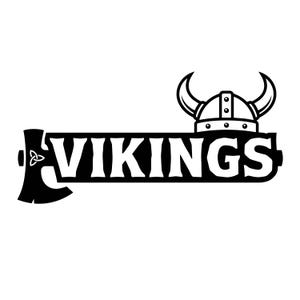 Vikings SVG, Vikings-logotyp, Vikings-klippfil, Vikings-maskot-silhuett, Vikings-skolamaskot, Vikings-sublimering, present, T-shirt, PNG