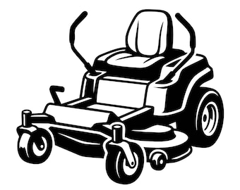 Cortador de grama em SVG e PNG, arquivo de corte para jardim, clipart, arquivo digital, arquivo SVG, Silhouette, download instantâneo