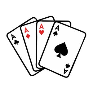 Aces Playing Cards SVG, PNG, Casino Poker Design, Royal Flush Gambling Art, Vegas Style, Gamer Gift, Card Game, Blackjack Player Shirt