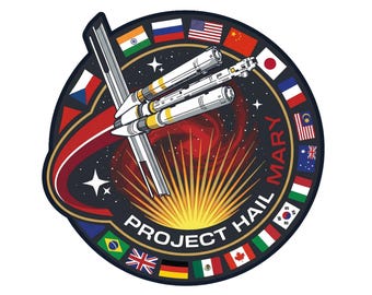 Project Hail Mary png svg Mission Patch Ryland Grace Sci-Fi Film Fan Geschenk Space Shirt Andy Weir PNG SVG zum Ausdrucken Digitaler Download