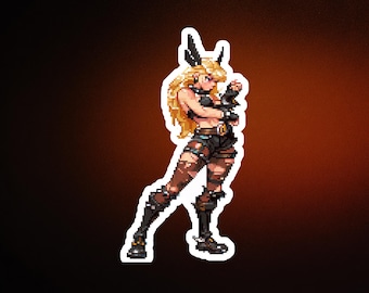 Magik Pixel-stickerpakket | 6-delige glanzende fanart | Donkere tovenares ee-set | Op wonderen geïnspireerd | Inclusief mysterieuze sticker