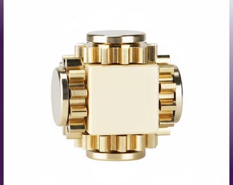 Cubo de latón con enlace de engranaje cinético