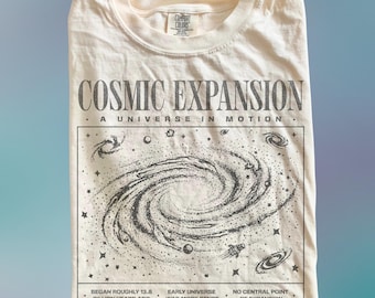 Space Science Shirt, Physics T-Shirt, Cosmos Astrophysics Student, STEM Gift, 90s Y2K Retro Tee