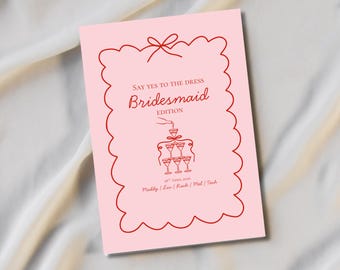 Bridesmaid Dress Shopping Invitation | Say Yes to the Dress (Digital Invite)