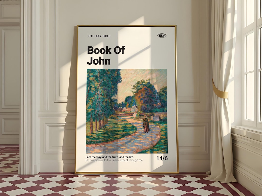 John 14:6, Bible Verse Poster With Classical Painting, Movie Poster ...