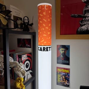 Giant Cigarette Lamp: Retro Pop Art Lighting, Man Cave Decor, Home Bar Lamp, Unique Statement Light