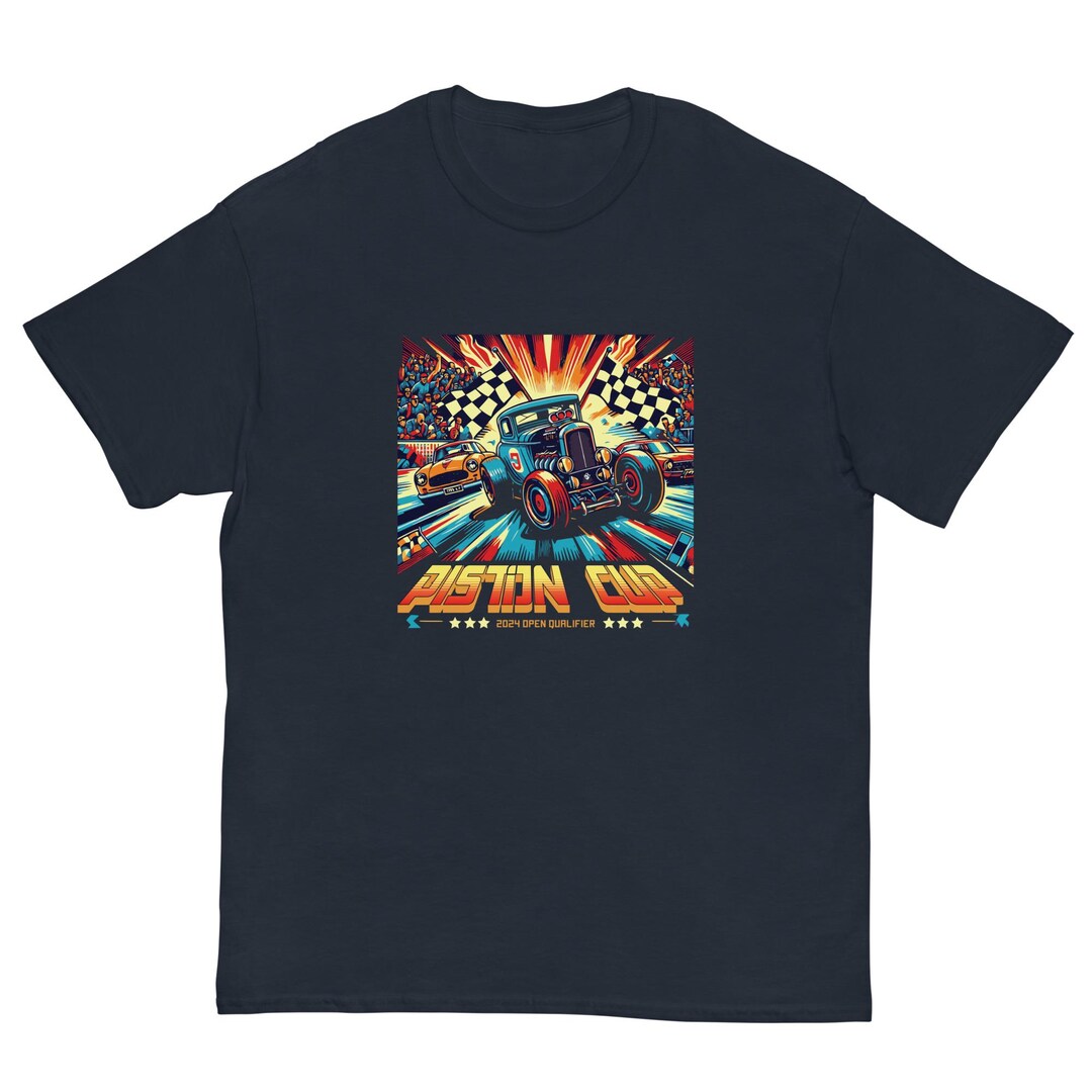 Retro Racing Championship Shirt, Hot Rod Speed Track Graphic Tee, Car ...