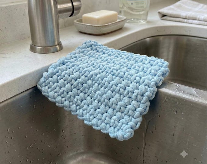 Heavy-Duty Handmade Dish Scrubbie